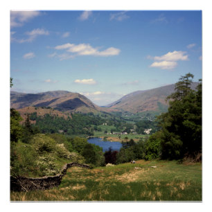Póster Grasmere Distrito de los Lagos Inglaterra