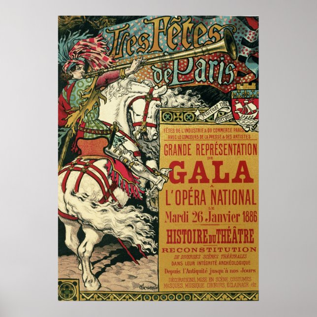 Póster Grasset Eugene les fetes de paris (Frente)