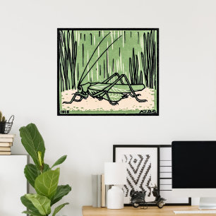 Póster Grasshopper by Julie de Graag  Poster