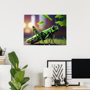 Póster Grasshopper mecánico