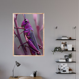 Póster Grasshopper morado