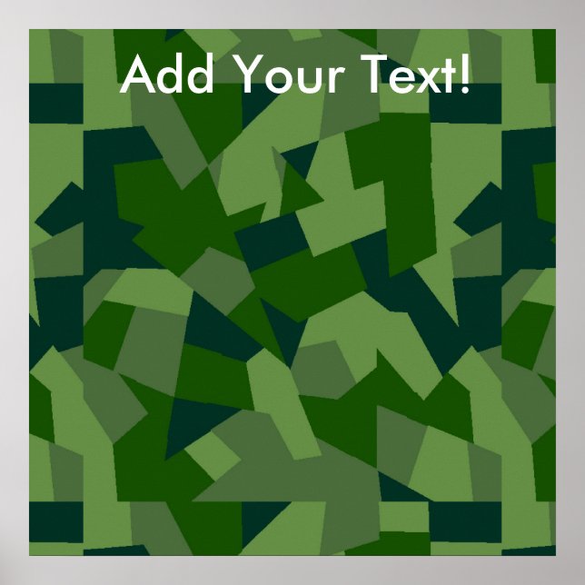 Póster Grassy Camo (Frente)