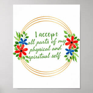 Póster Grateful Motivation words for life