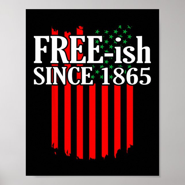 Póster Gratis Desde 1865 Diecinueve Mes de Historia Negra (Frente)