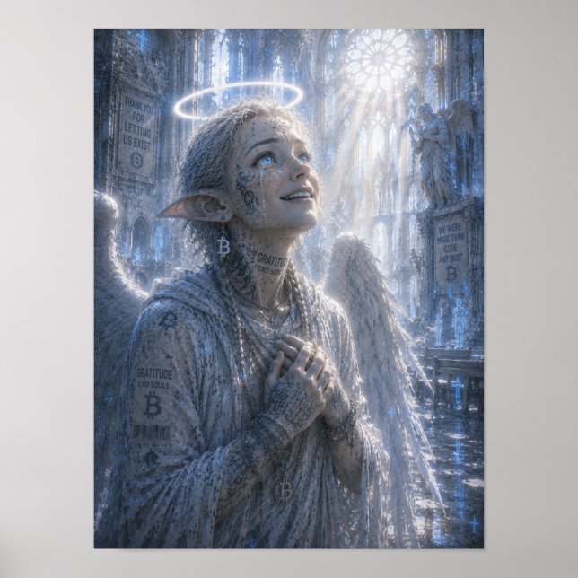 Póster Gratitud / Ángel / Catedral Silenciosa (Frente)