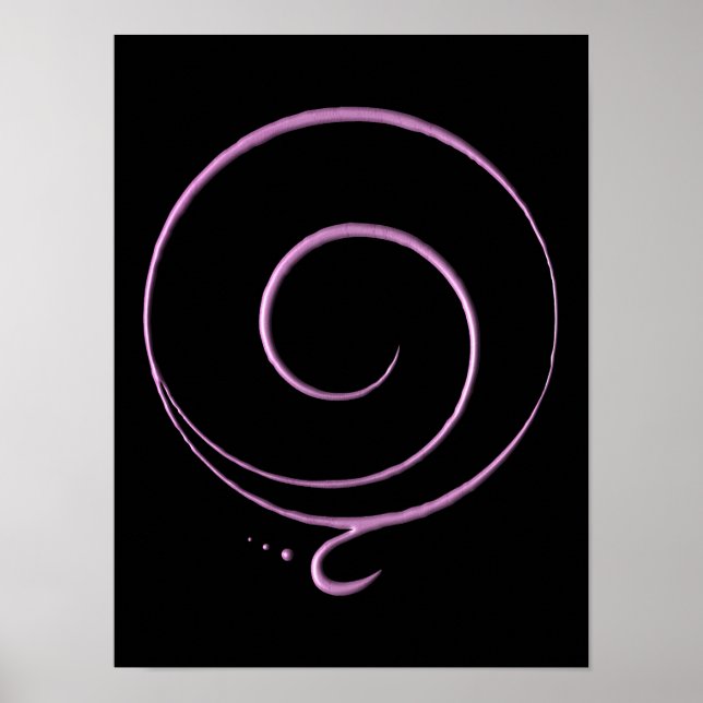 Póster Gratitud Rosa  (Frente)