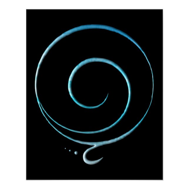 Póster Gratitud Turquesa  (Anverso)