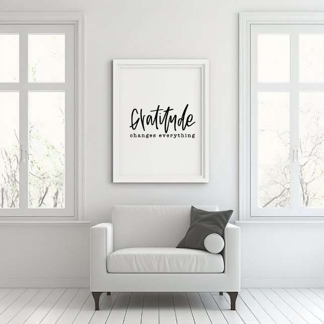 Póster Gratitude Hand Lettered Poster (Subido por el creador)