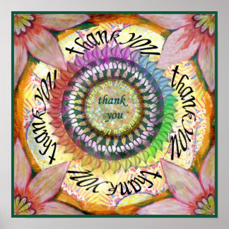 Póster Gratitude Mandala