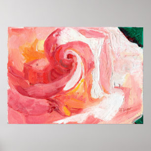 Póster Gratitude Pink Rose