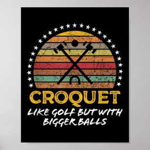Póster Gratuito Chiste Croquet Gran Cita Gráfico