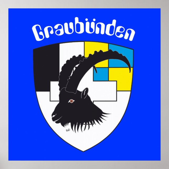 Póster Graubünden Grigioni Grischun Poster (Frente)