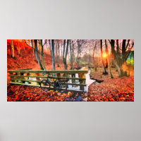 Gravel MTB en poster pastel de madera