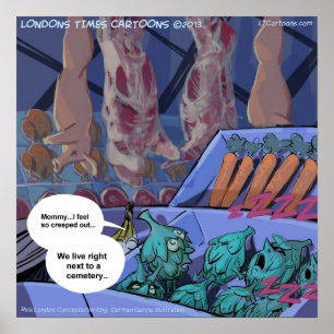 Póster Graveyard Grocery Funny/Sad Poster