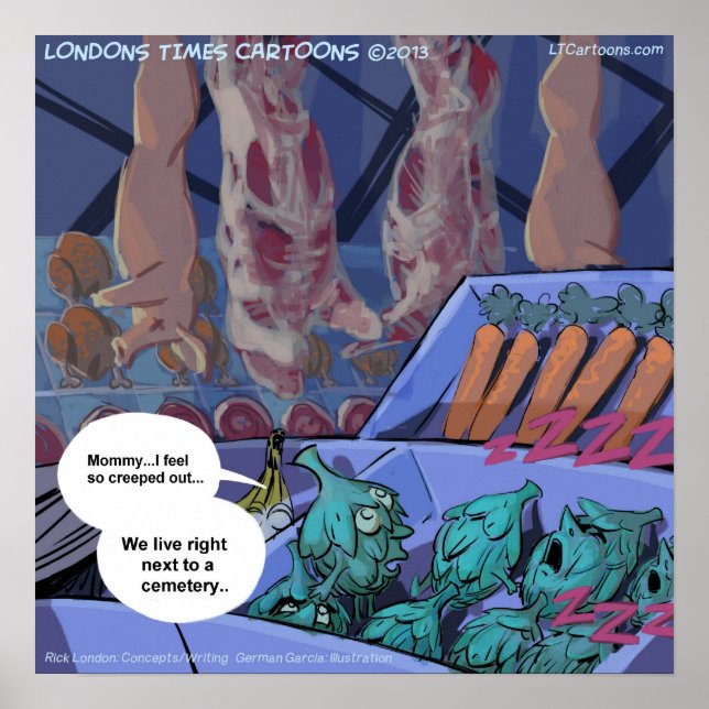 Póster Graveyard Grocery Funny/Sad Poster (Frente)