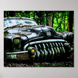 Póster Graveyard para coches clásicos | Buick Roadmaster