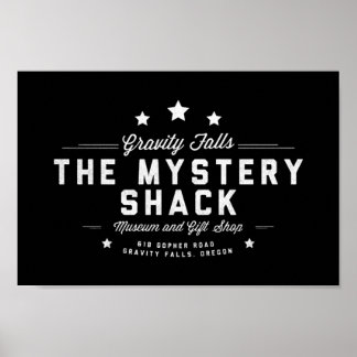 Póster Gravity Cae En La Oscura Shack