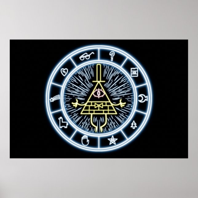 Póster Gravity Falls Bill Cipher Wheel (Frente)
