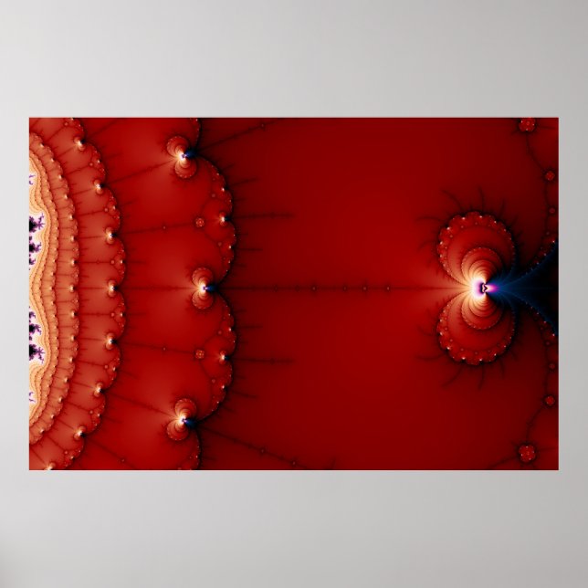 Póster Gravity Wells Fractal (Frente)
