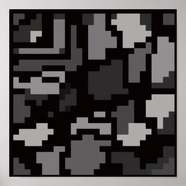 Póster Gray abstract (Frente)