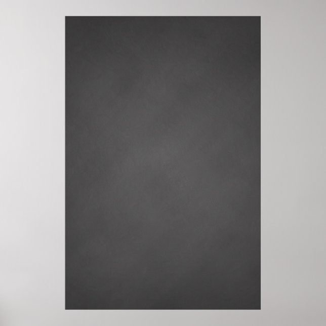 Póster Gray Chalkboard Background Black Chalk Board (Frente)