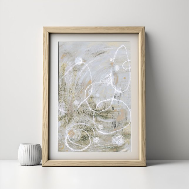 Póster Gray Contemporary Elegant Abstract Art Poster (Subido por el creador)
