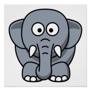 PÓSTER GRAY ELEPHANT