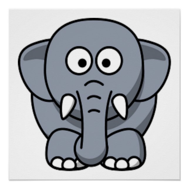 PÓSTER GRAY ELEPHANT (Anverso)