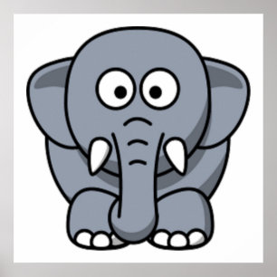 PÓSTER GRAY ELEPHANT