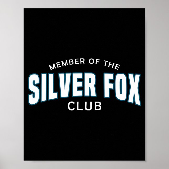 Póster Gray Hair Don't Care G Headedness Men Fox  (Frente)