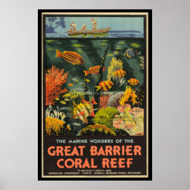 Póster Great Barrier Reef Poster Australia