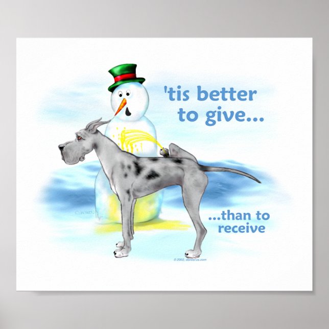 Póster Great Dane BTG Merle (Frente)