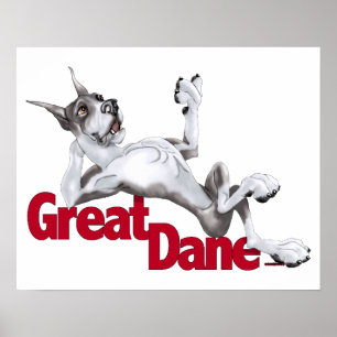 Póster Great Dane Laid Back Mantle