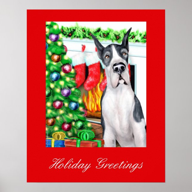 Póster Great Dane Stockings Mantle (Frente)