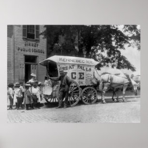 Póster Great Falls Ice Company, 1890s