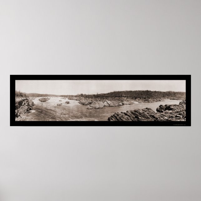 Póster Great Falls Potomac Photo 1909 (Frente)