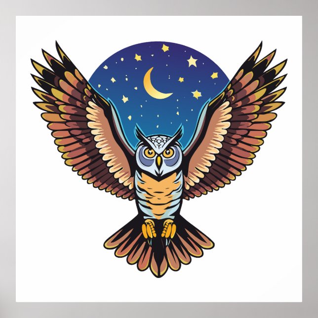 Póster Great Horned owl (Frente)