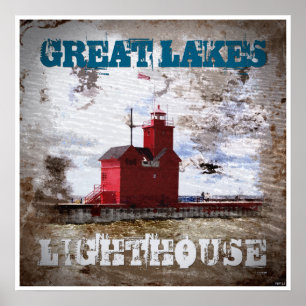 Póster Great Lakes Lighthouse