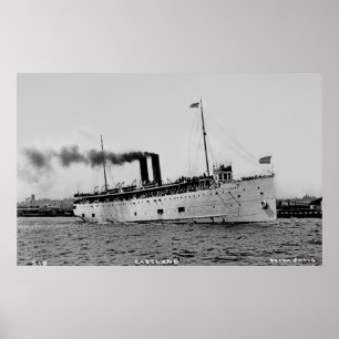 Póster Great Lakes Passenger Steamer Eastland