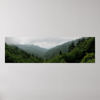 Póster Great Smokey Mountains National Park Panormaic 2