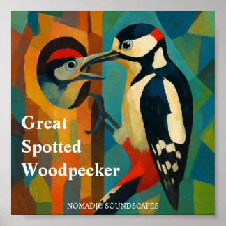 Póster Great Spotted Woodpecker Album Cover