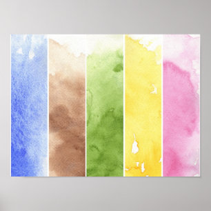Póster great watercolor background - watercolor paints 2