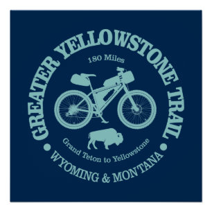 Póster Greater Yellowstone Trail (cycling)