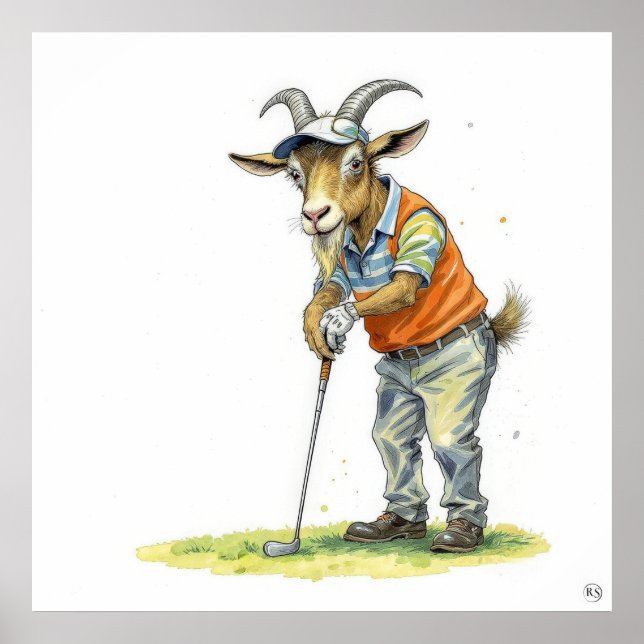 Póster Greatest Of All Time - Golf Art Print (Frente)