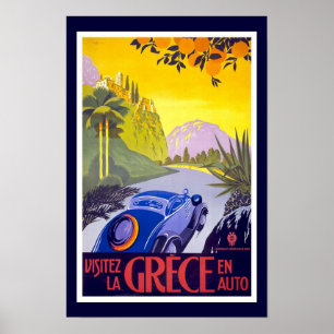 Póster Grece Vintage Travel