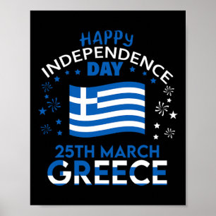 Póster Grecia 203° Día de la Independencia