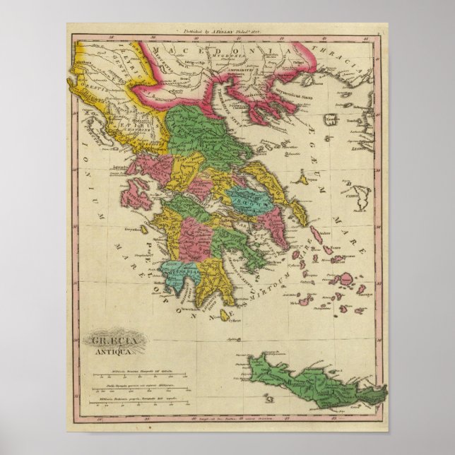 Póster Grecia Antiqua (Frente)
