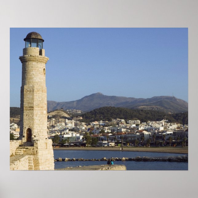 Póster GRECIA, CRETA, Provincia de Rethymno, Rethymno: (Frente)