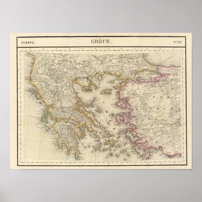 Póster Grecia Europa 27 (Frente)