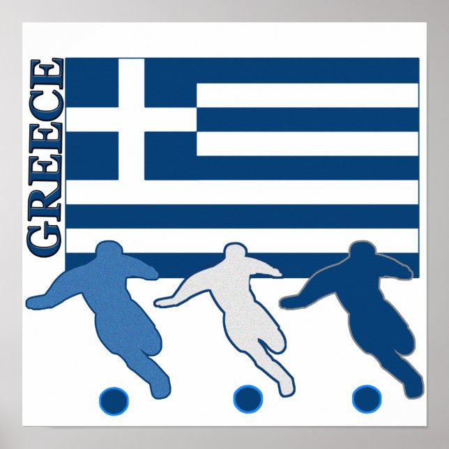 Póster Grecia - Futbolistas (Frente)
